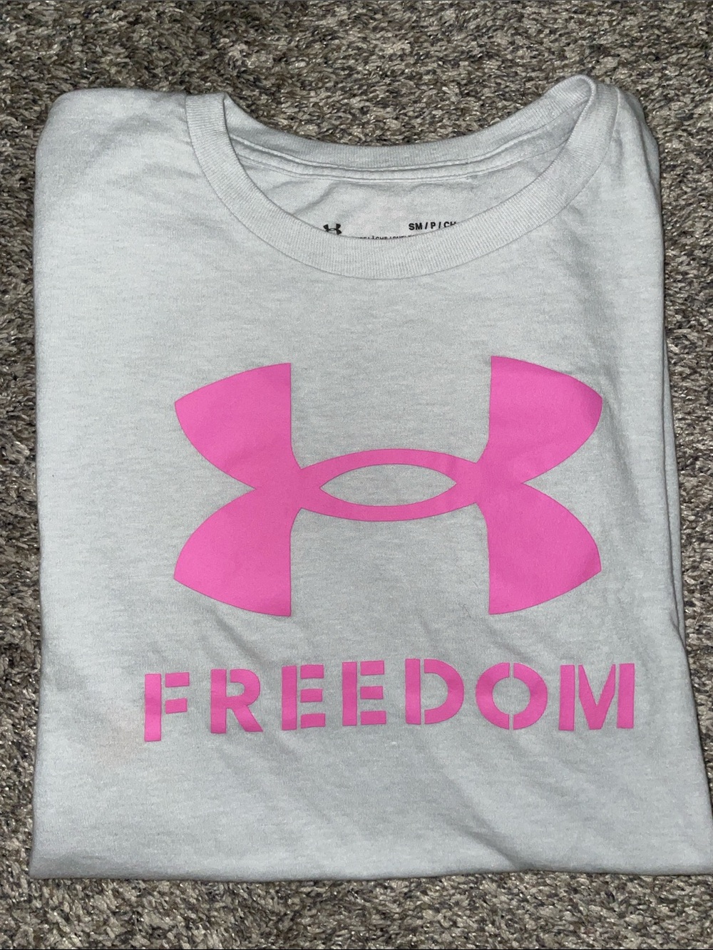 Under Armour Short-Sleeve Tee with Pink FREEDOM Graphic